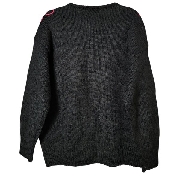 VTG 20 ANS Mariea Kim Womens 80s Retro Artsy Abstract Embroidered Sweater Medium - Picture 5 of 8